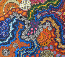 Load image into Gallery viewer, "My Country" Damien and Yilpi Marks 106cm x 94cm