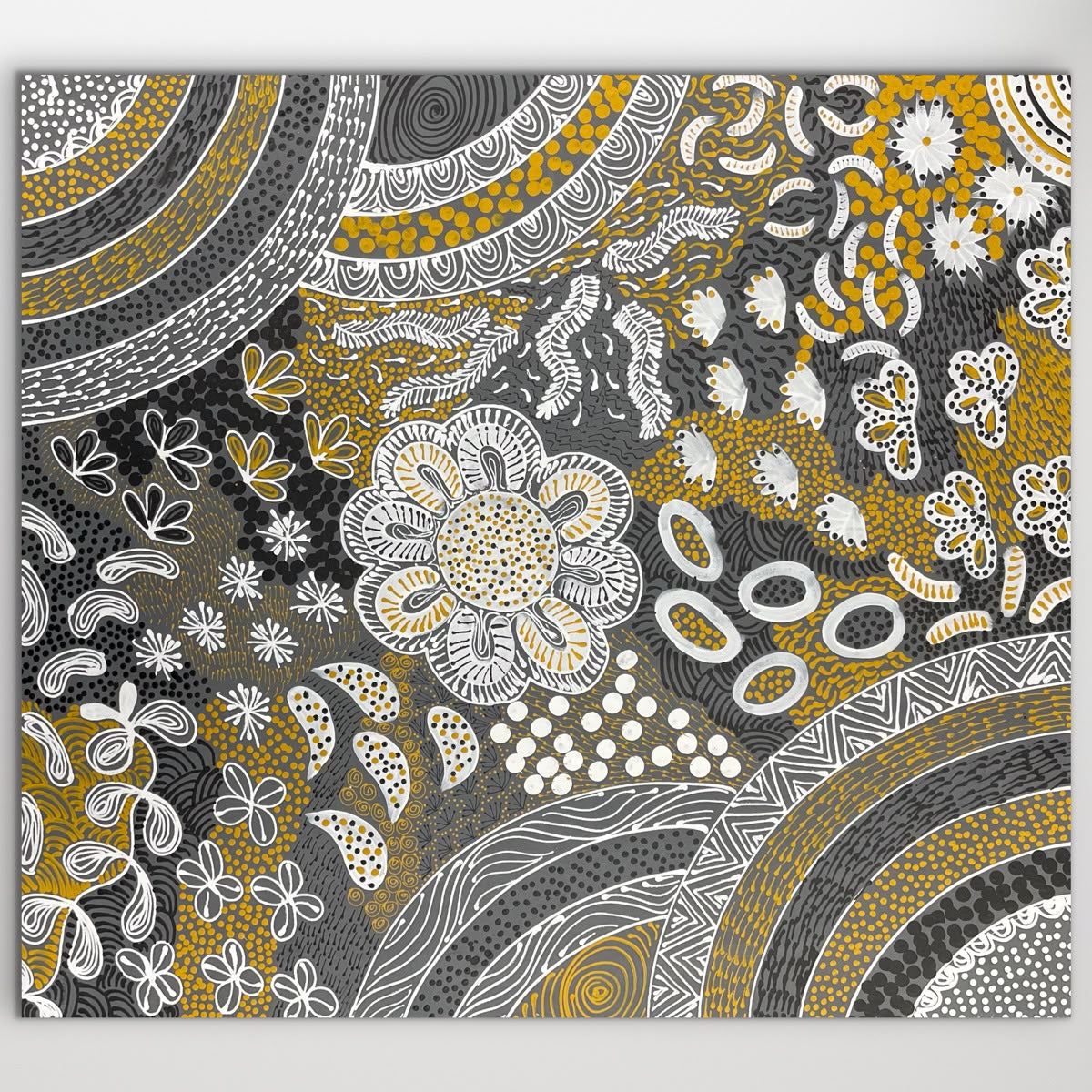 "Women's Ceremony" original Aboriginal painting by Alvira Bird Mpetyane, 107cm x 94cm - authentic Indigenous Australian artwork