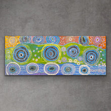 Load image into Gallery viewer, "Seven Sisters Dreaming (Kungkarangkalpa Tjukurpa)" Tanya Brady 199cm x 78cm