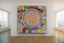 Load image into Gallery viewer, "Women's Body Painting" Debra Nangala McDonald 184cm x 200cm