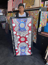 Load image into Gallery viewer, "Bush Mushroom and Women Dreaming" Alice Granites Napanangka 130cm x 55cm
