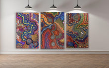 Load image into Gallery viewer, "My Country" Damien and Yilpi Marks 152cm x 95cm