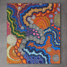 Load image into Gallery viewer, "My Country" Damien and Yilpi Marks 106cm x 94cm
