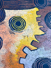 Load image into Gallery viewer, "Minyma Malilu" Aboriginal art by Teresa Baker Tunkin - close-up detail, 198cm x 106cm