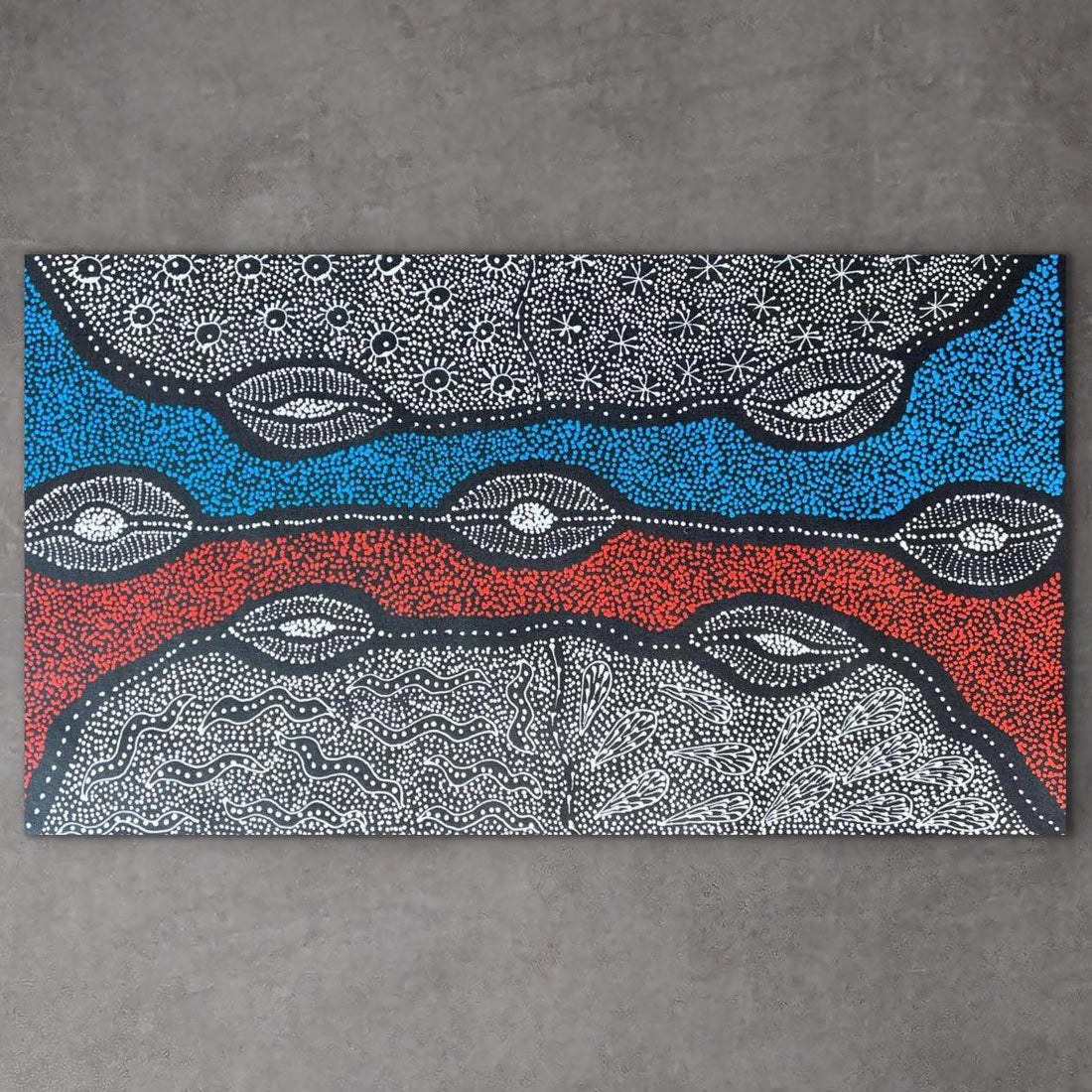 "My Country" original Aboriginal painting by Serena Moore, 50cm x 90cm - authentic Indigenous Australian artwork