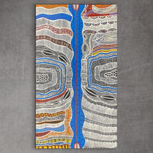 Load image into Gallery viewer, "Mina Mina Dreaming Jukurrpa" Alice Granites Napanangka 121cm x 69cm