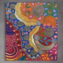 Load image into Gallery viewer, "My Country" Damien and Yilpi Marks 106cm x 95cm