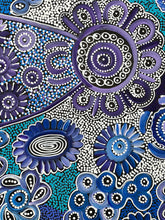 Load image into Gallery viewer, "Bush Flowers" Bernadine Johnson Kemarre 120cm x 78cm