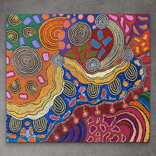 Load image into Gallery viewer, "My Country" Damien and Yilpi Marks 106cm x 95cm