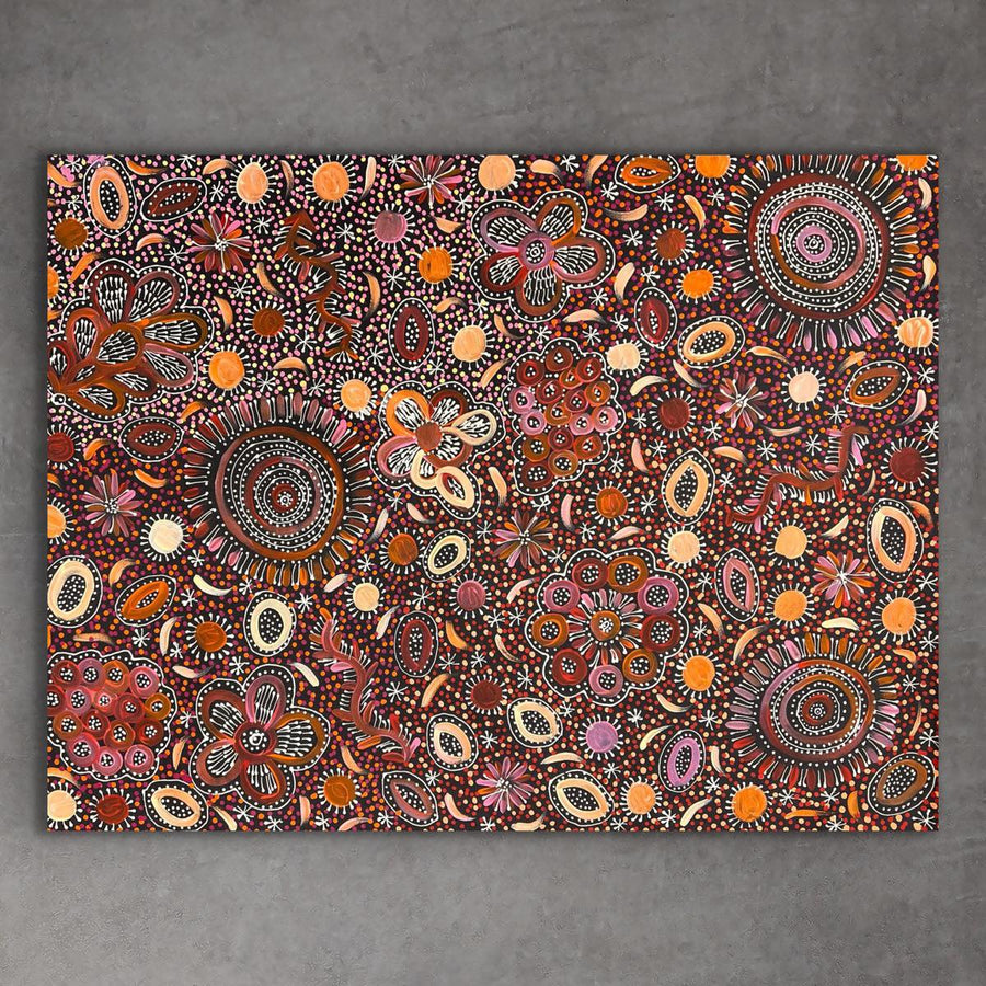 "My Country" original Aboriginal painting by Belinda Golder Kngwarreye, 94cm x 72cm - authentic Indigenous Australian artwork