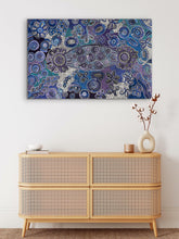 Load image into Gallery viewer, "Bush Flowers" Bernadine Johnson Kemarre 120cm x 78cm