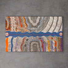 Load image into Gallery viewer, "Mina Mina Dreaming Jukurrpa" Alice Granites Napanangka 88cm x 144cm