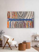 Load image into Gallery viewer, "Mina Mina Dreaming Jukurrpa" Alice Granites Napanangka 88cm x 144cm