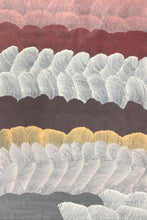 Load image into Gallery viewer, "Sand Dunes (Tali)" by Maureen Nampijinpa Hudson - detail view of Aboriginal painting, 146cm x 97cm