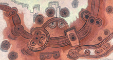 Load image into Gallery viewer, "Minyma Malilu" Aboriginal art by Teresa Baker - close-up detail, 143cm x 77cm