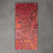 Load image into Gallery viewer, "Rainbow Snake and Waterhole" Debra Umala 179cm x 87cm