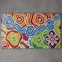 Load image into Gallery viewer, "My Country" by Dave Booth - detail view of Aboriginal painting, 71cm x 117cm