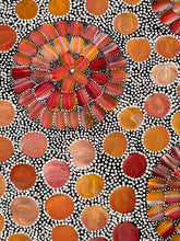 Load image into Gallery viewer, "Bush Flowers" by Bernadine Johnson Kemarre - alternate view, original Aboriginal painting, 119cm x 94cm