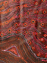 Load image into Gallery viewer, "Rainbow Snake and Waterhole" Debra Umala 179cm x 87cm