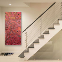 Load image into Gallery viewer, "Rainbow Snake and Waterhole" Debra Umala 179cm x 87cm