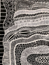 Load image into Gallery viewer, "Mina Mina Dreaming Jukurrpa" Alice Granites Napanangka 116cm x 95cm