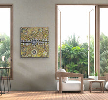 Load image into Gallery viewer, "Desert Flowers" Bernadine Johnson Kemarre 86cm x 90cm