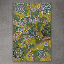 Load image into Gallery viewer, "Pukara" original Aboriginal painting by (Umatji Tjitayi) Susan Tjitayi, 61cm x 91cm - authentic Indigenous Australian artwork