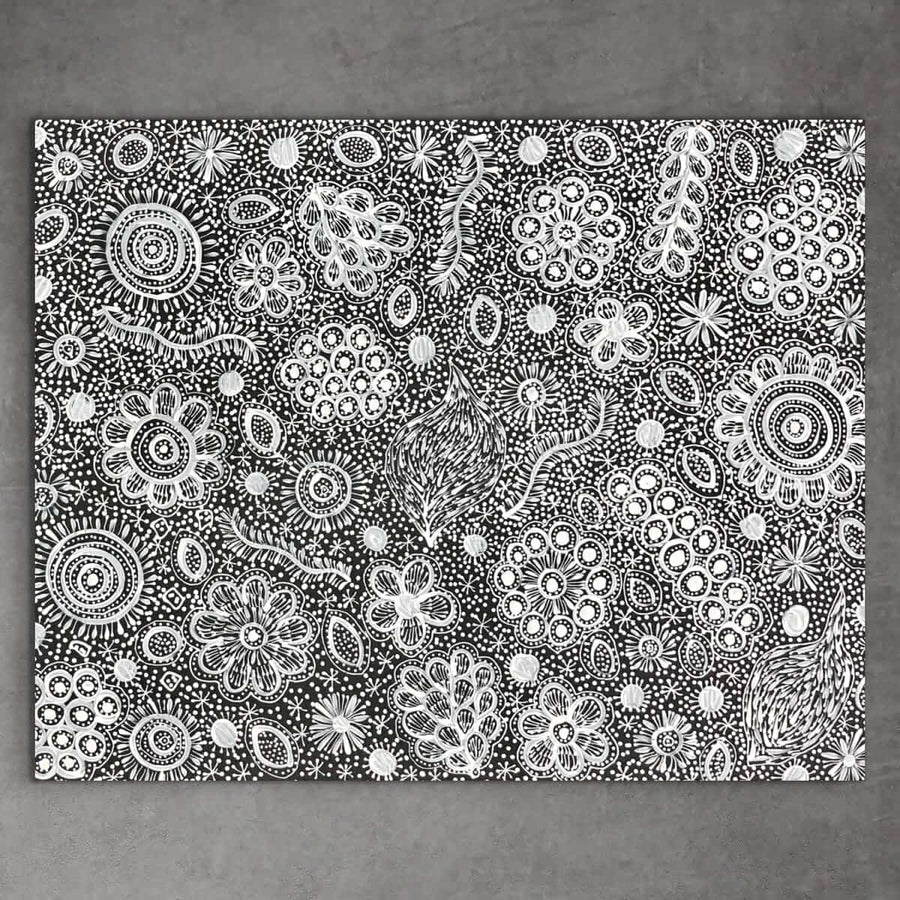 "My Country" original Aboriginal painting by Belinda Golder Kngwarreye, 93cm x 70cm - authentic Indigenous Australian artwork
