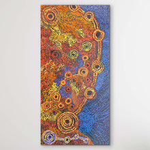 Load image into Gallery viewer, "Piltati Tjukurpa" by Rhoda Tjitayi - detail view of Aboriginal painting, 84cm x 44cm