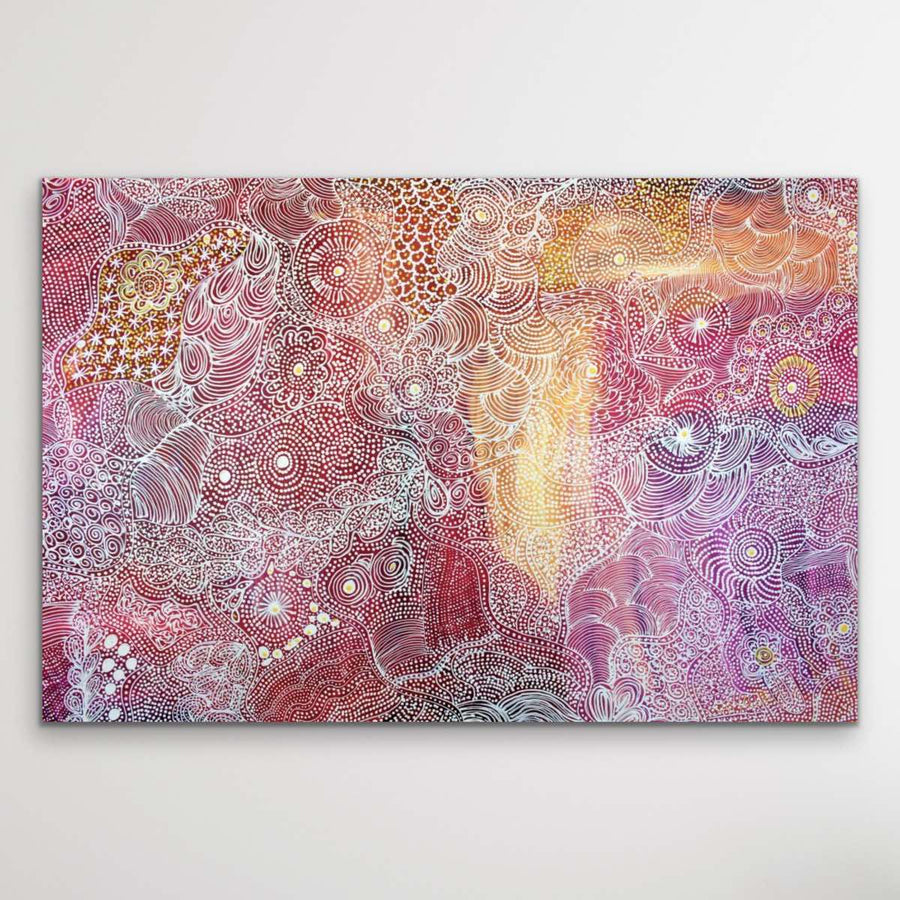 "Alhalkere" original Aboriginal painting by Print - authentic Indigenous Australian artwork