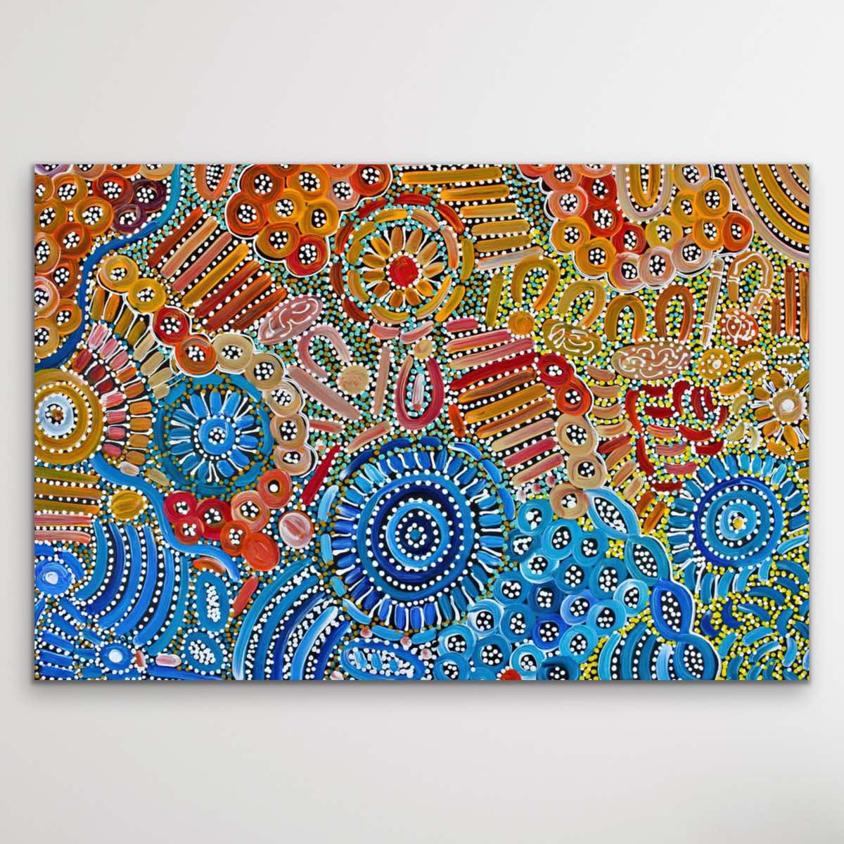 "Utopia (Summer)" original Aboriginal painting by Print - authentic Indigenous Australian artwork