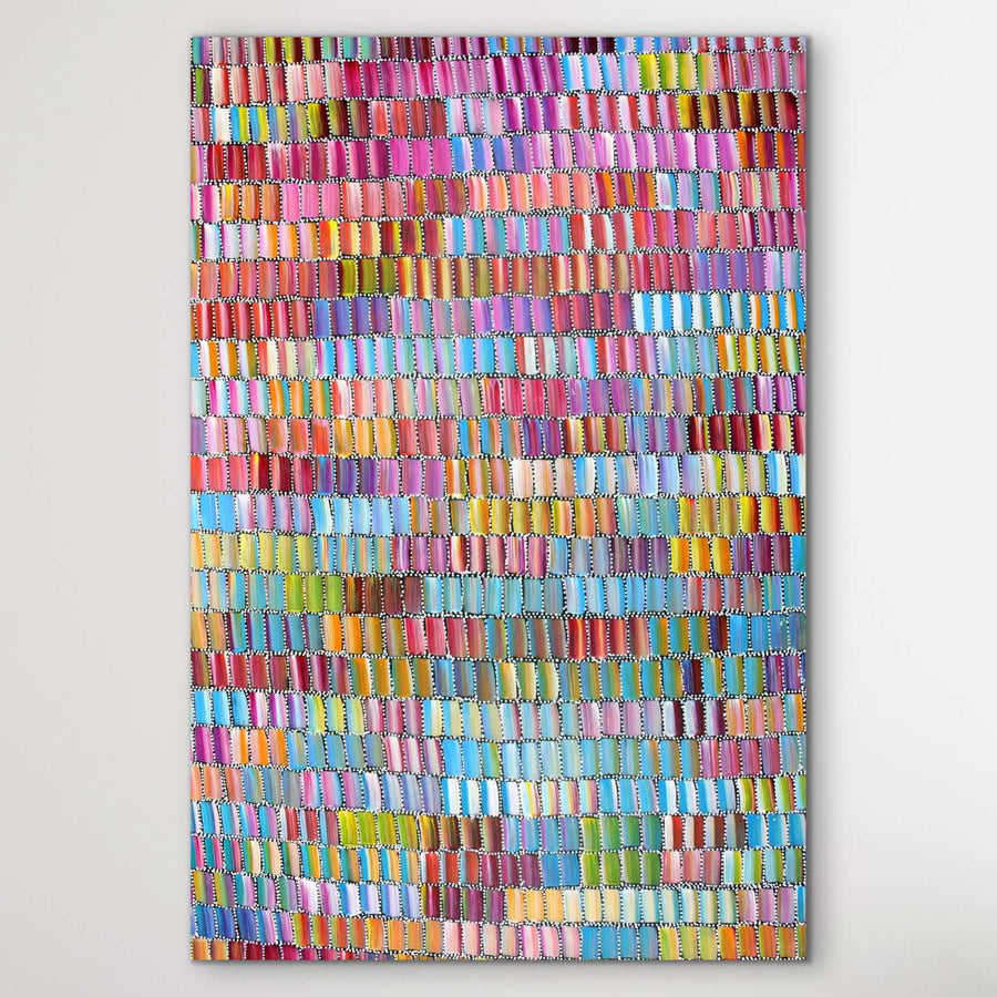 "Bush Medicine Trees" original Aboriginal painting by Print - authentic Indigenous Australian artwork