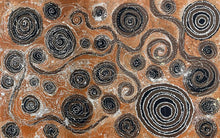 Load image into Gallery viewer, "Minyma Malilu" Aboriginal art by Carolanne Ken - close-up detail, 114cm x 73cm