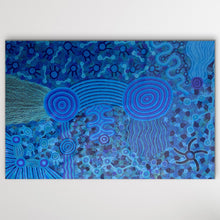Load image into Gallery viewer, Authentic Aboriginal art from APY lands "Mamungari-Nya" Renae Nakamarra Nelson 167cm x 110cm