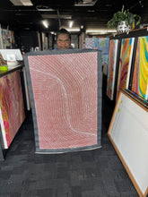 Load image into Gallery viewer, Tansy Martin holding her painting bush onion 118cm x 77cm