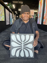 Load image into Gallery viewer, Artist photo of Debra McDonald black and white Mulga