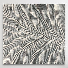 Load image into Gallery viewer, Sand Dunes with wavy lines in white on a white wall