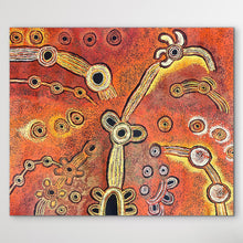 Load image into Gallery viewer, "Minyma Malilu" original Aboriginal painting by Teresa Baker Tunkin, 96cm x 116cm - authentic Indigenous Australian artwork