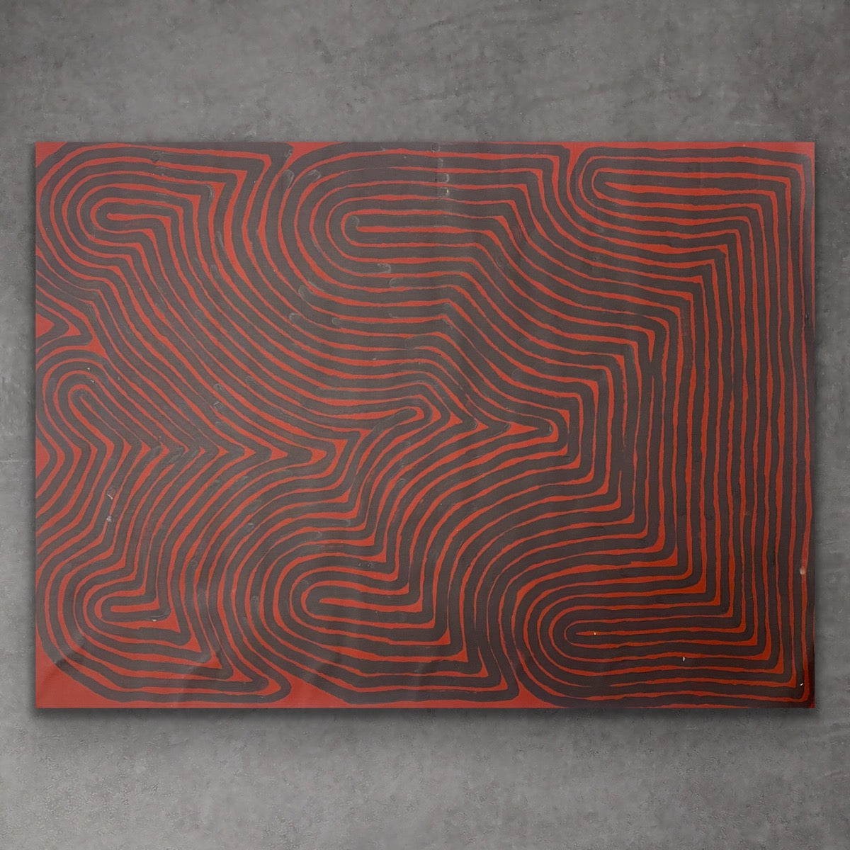"Tingari" original Aboriginal painting by Ronnie Tjampitjinpa, 95cm x 60cm - authentic Indigenous Australian artwork