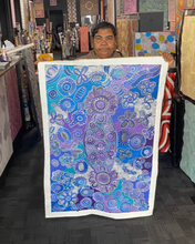 Load image into Gallery viewer, "Bush Flowers" Bernadine Johnson Kemarre 120cm x 78cm