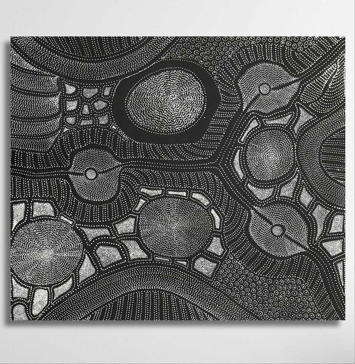"My Country" original Aboriginal painting by Anna Pitjara, 100cm x 86cm - authentic Indigenous Australian artwork