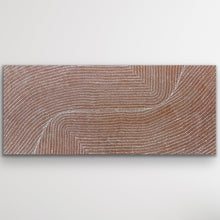 Load image into Gallery viewer, Wide photo of Bush Onion by Tansy Martin featuring earthy tones, circular dot patterns and symbolic desert tracks.