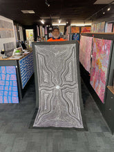 Load image into Gallery viewer, Buy Seed Dreaming painting by Marshall Jangala Robertson showcasing intricate dot work and cultural storytelling