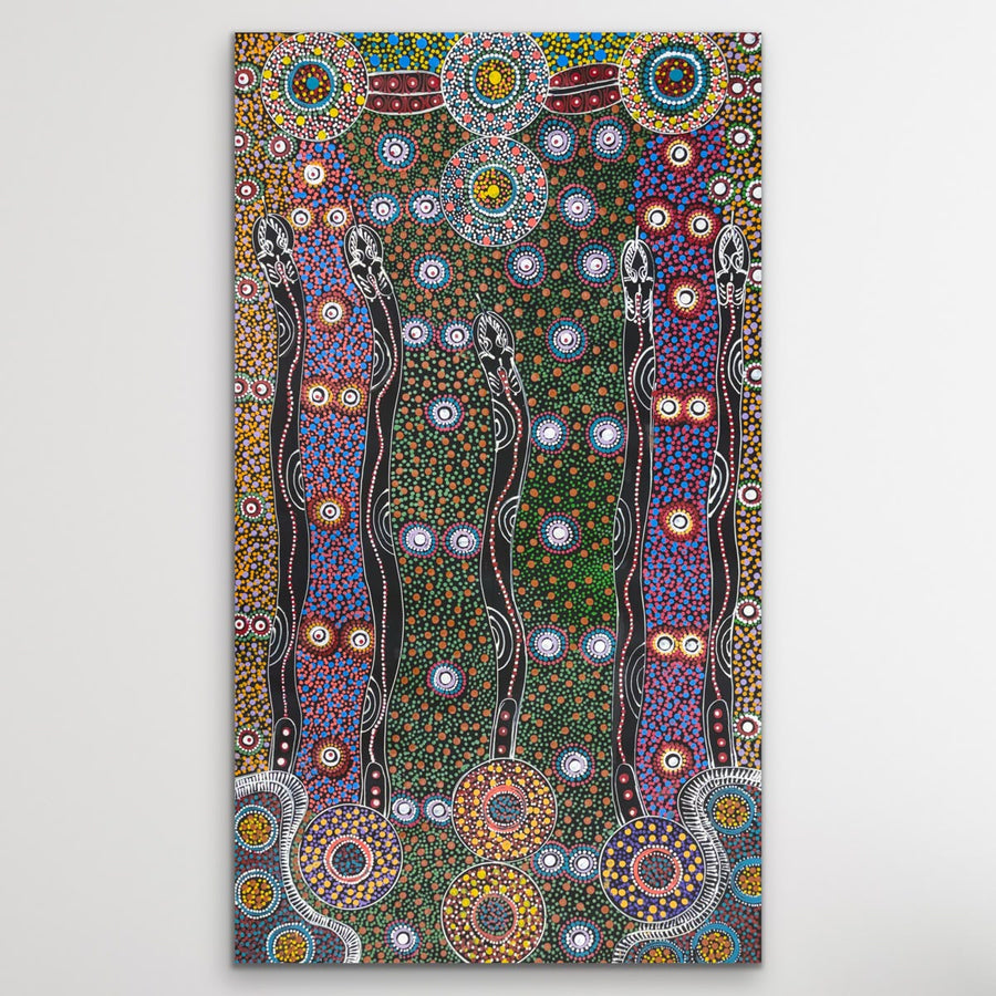 "Dreamtime Sisters" Cindy Wallace 153cm x 88cm - view 2