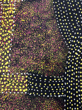 Load image into Gallery viewer, Pink and yellow dot close up of painting