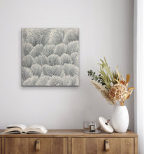 Load image into Gallery viewer, "Sand Dunes (Tali)" by Maureen Nampijinpa Hudson - alternate view, original Aboriginal painting, 62cm x 61cm