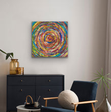 Load image into Gallery viewer, Circle of Life print featuring detailed Aboriginal dot painting with modern styling