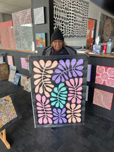 Load image into Gallery viewer, Women's mulga seed processing ceremony in Acacia aneura country, Uwalki Watiya Tjuta Dreaming by custodian Debra Nangala McDonald