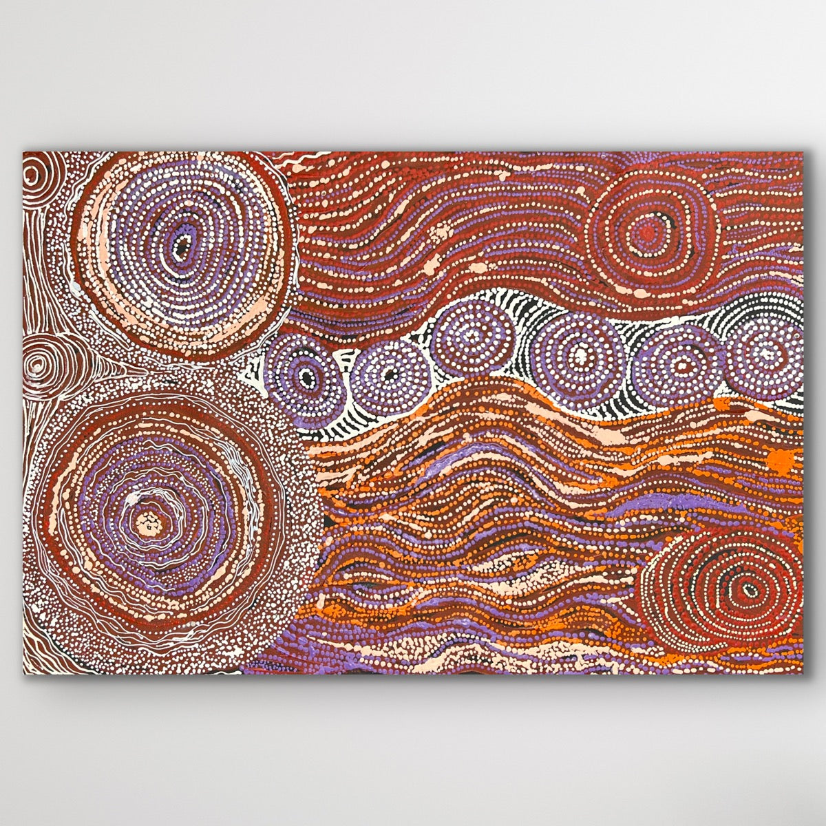 Original Aboriginal painting Minyma Kutjara by Joanne Ken from the APY Lands, 99 x 66 cm
