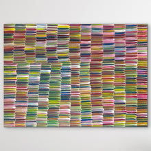 Load image into Gallery viewer, Multicolored "Yam Dreaming" Jeannie Mills Pwerle 100cm x 72cm